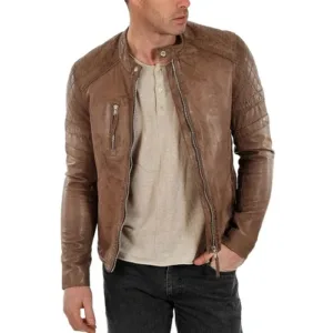 Motorcycle Men Jacket Leather