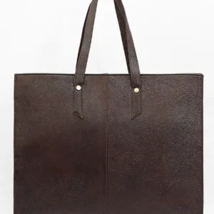 Leather Tote Bag Leather Ladies Handbag Brown