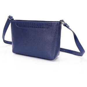 Women Leather Party Wear Blue Sling Bag