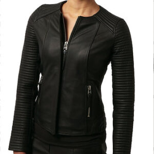 Women Leather Jacket Motorcycle Biker