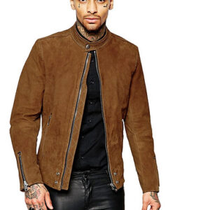 Motorcycle Men's Jacket Suede Winter