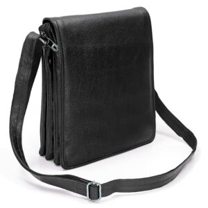 Leather Sling Bag The Flap Black