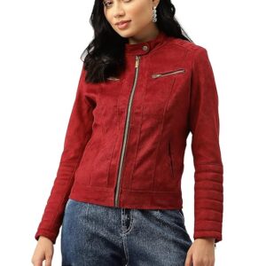 Leather Retail Women's Suede Leather Jacket