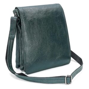 Leather Sling Bag Green The Flap