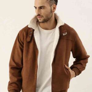 Suede Men's Jacket Biker