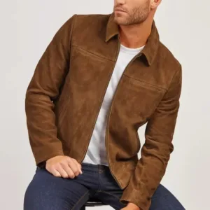Suede Leather Lambskin Men's Jacket Biker